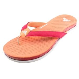 adidas Orange Synthetic‎ Flip Flops Girls Shoes Size 5